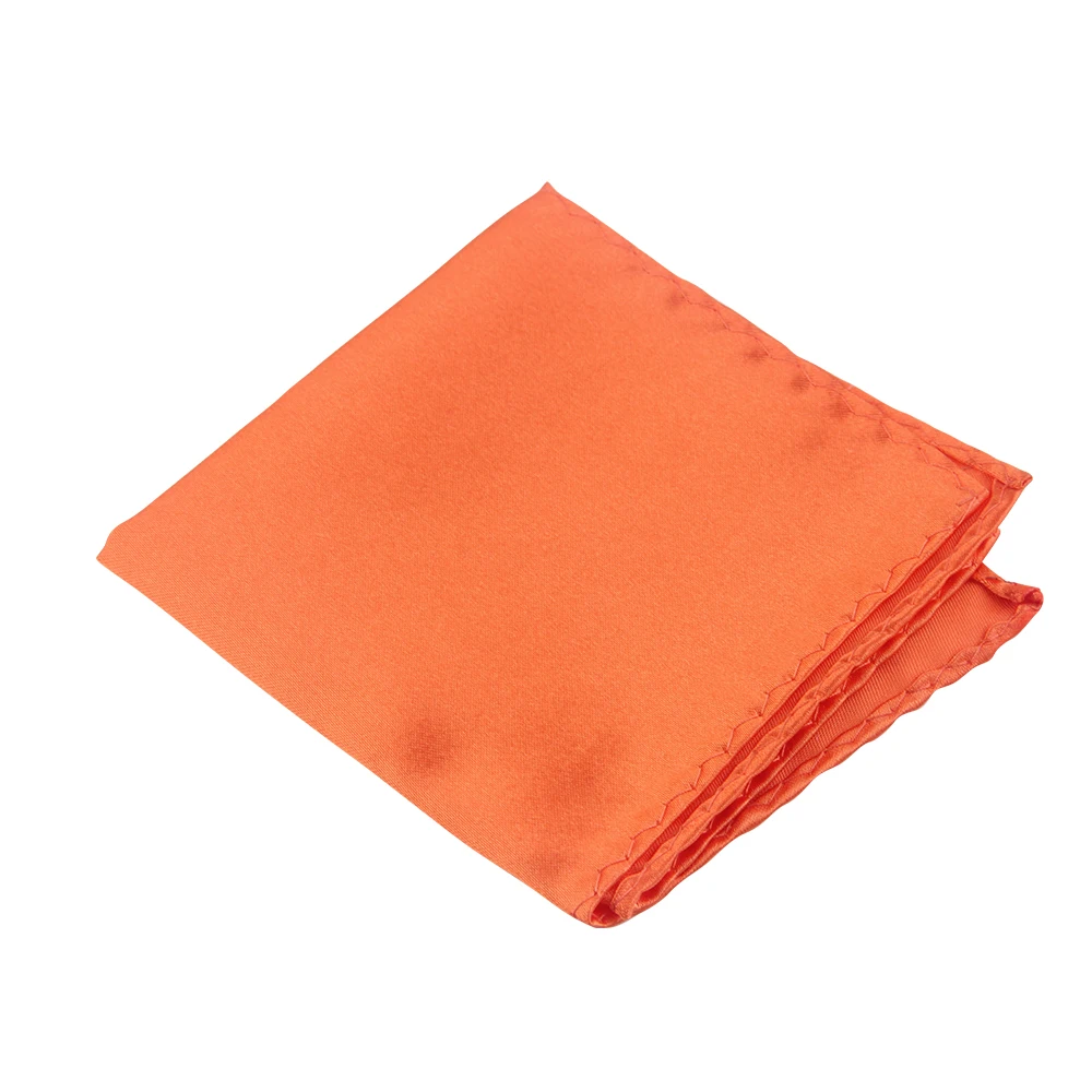 Привлекательный однотонный платок из полиэстера с логотипом на заказ, Карманный платок