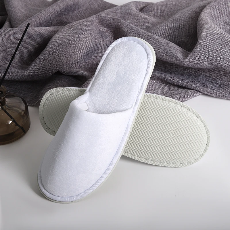 Hotel Amenities Disposable Slippers Eva Outsole Material Hotel Disposable Slippers