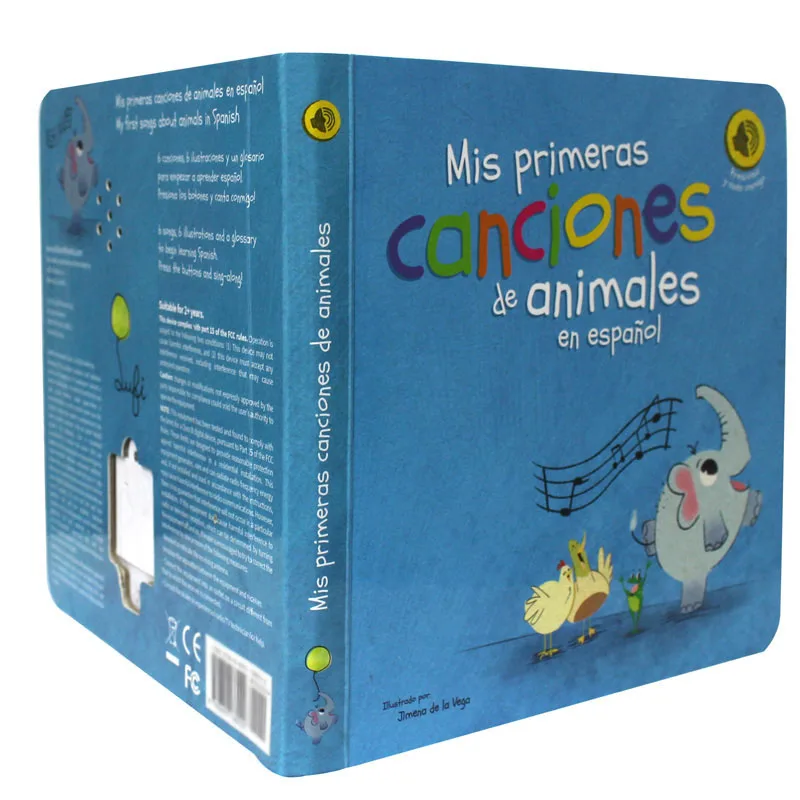 Customized baby sound book for children