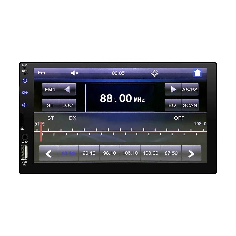 Factory Sale 2Din 7inch Full Touch Screen 7701  BT Hands-free Fm Radio Aux Audio Input Reversing HD Car MP5 Player