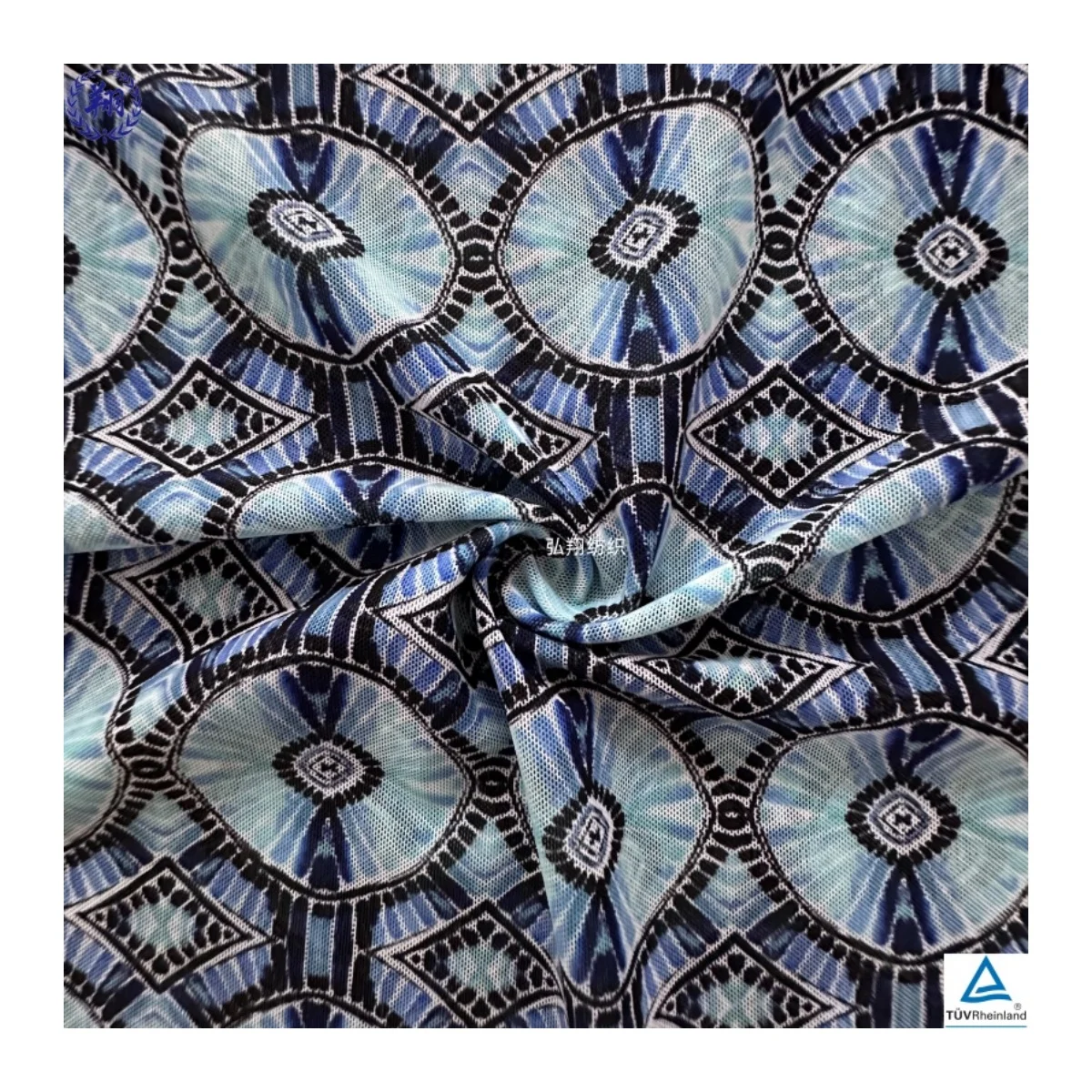 Swimwear Fabric N045PB2-B 95% Nylon 5% Spandex Fabric Fashion Mesh Design