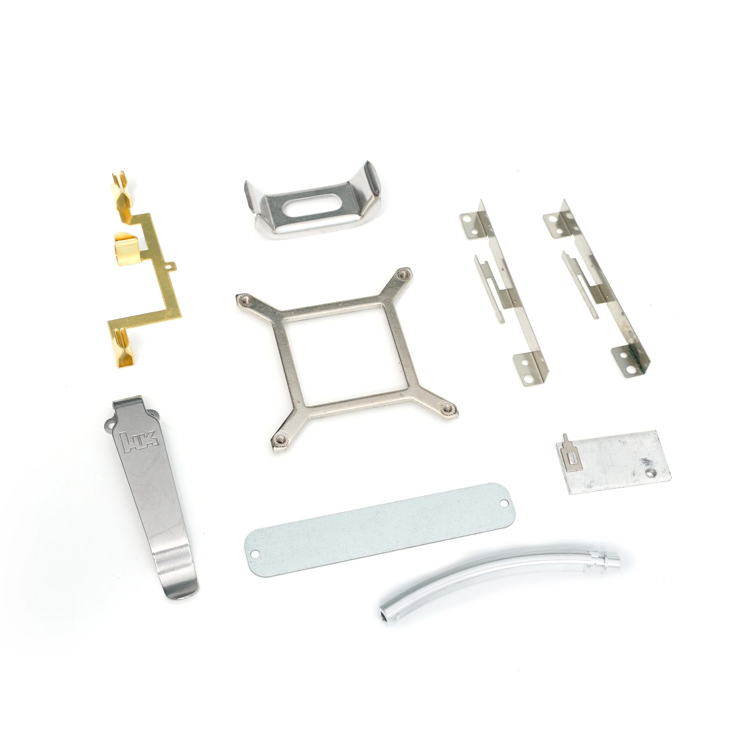 Dongguan custom copper battery contact electronic component sheet metal stamping parts oem brass copper terminal