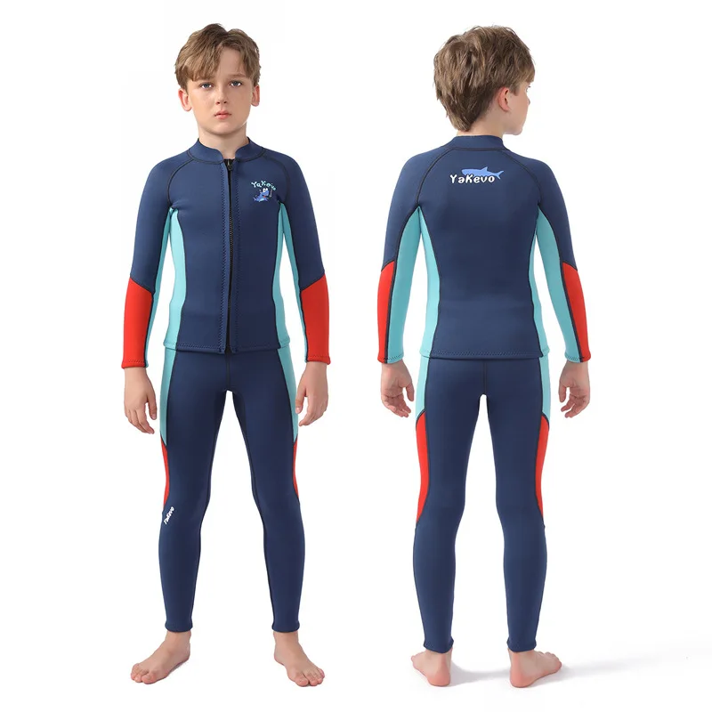Children One Piece Surfing Swimming Full Wetsuit Anti-uv Child Diving Wetsuits 2.5mm Neoprene Wet Suit For Kids girl