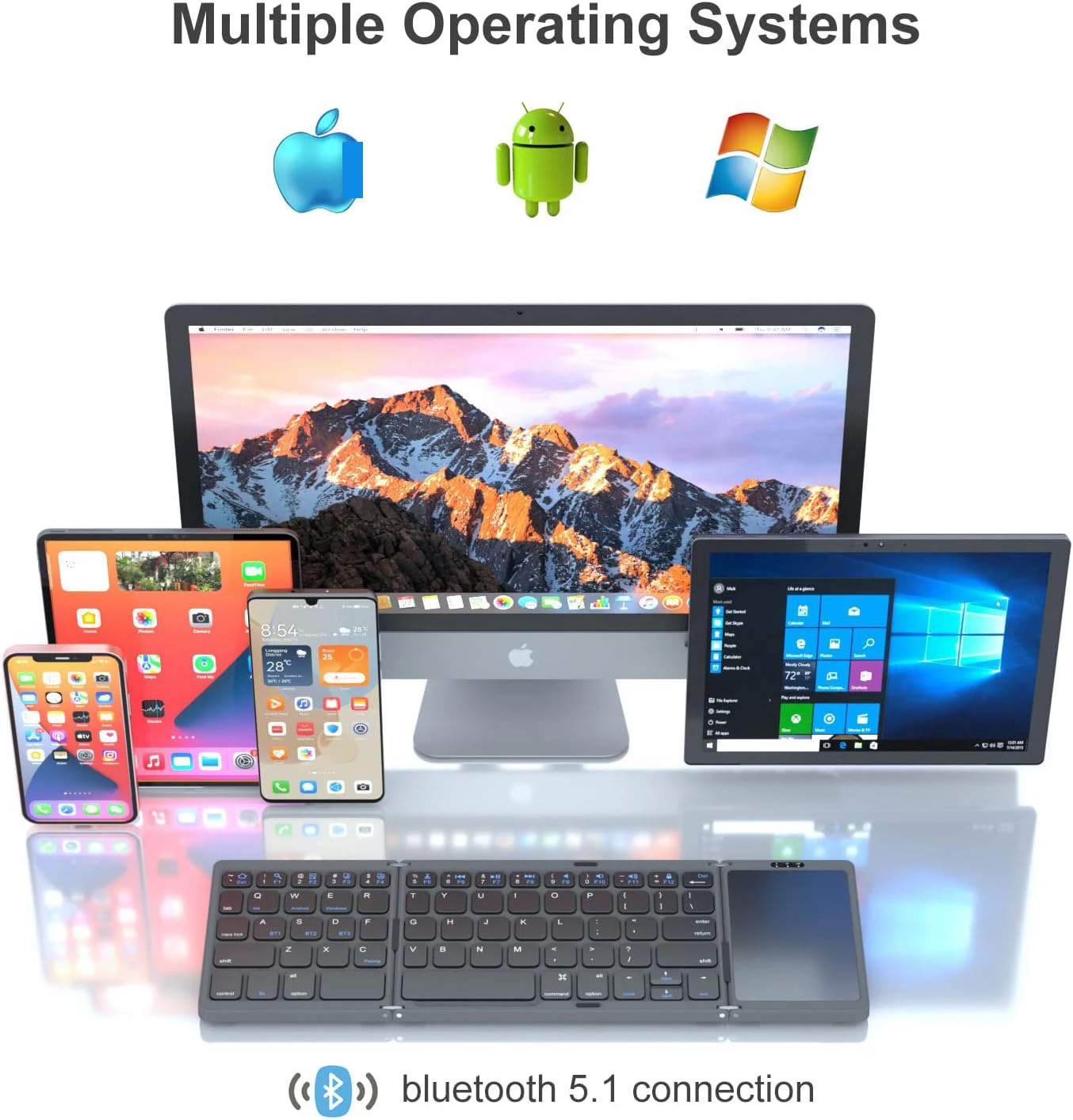 wireless rechargeable slim foldable bluetooth keyboard italian mini teclado bluetooth pegable portable keyboard for tablet phone