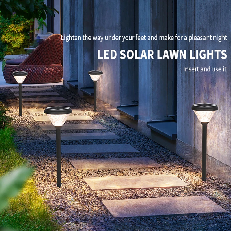 Decorative Ground Garden Solar Led Lamps Warm White Cold While Solar Lawn Lamp for Landscaping