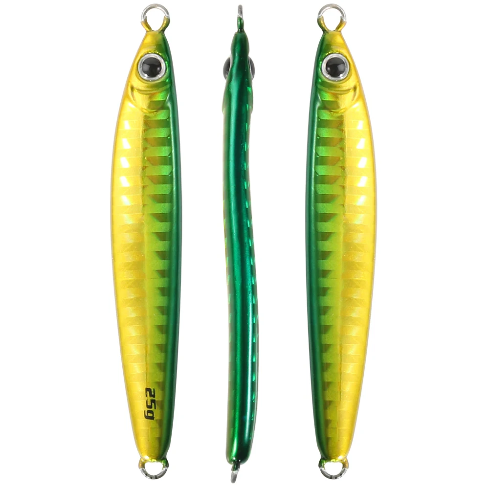 Jigging pro Pesca S-образный джиг медленный для рыбалки 15 г 20 25 приманка приманки морской морская искусственная