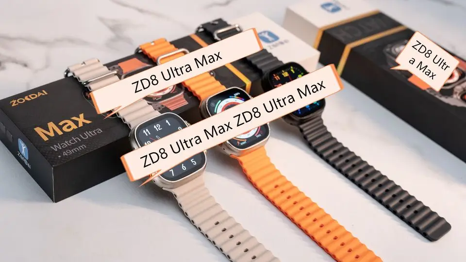 Vwar Zordai Zd8 ultra max smart watch 2022 series 8 Sport Fitness Tracker Heart Rate Blood Pressure Call Waterproof Smartwatch