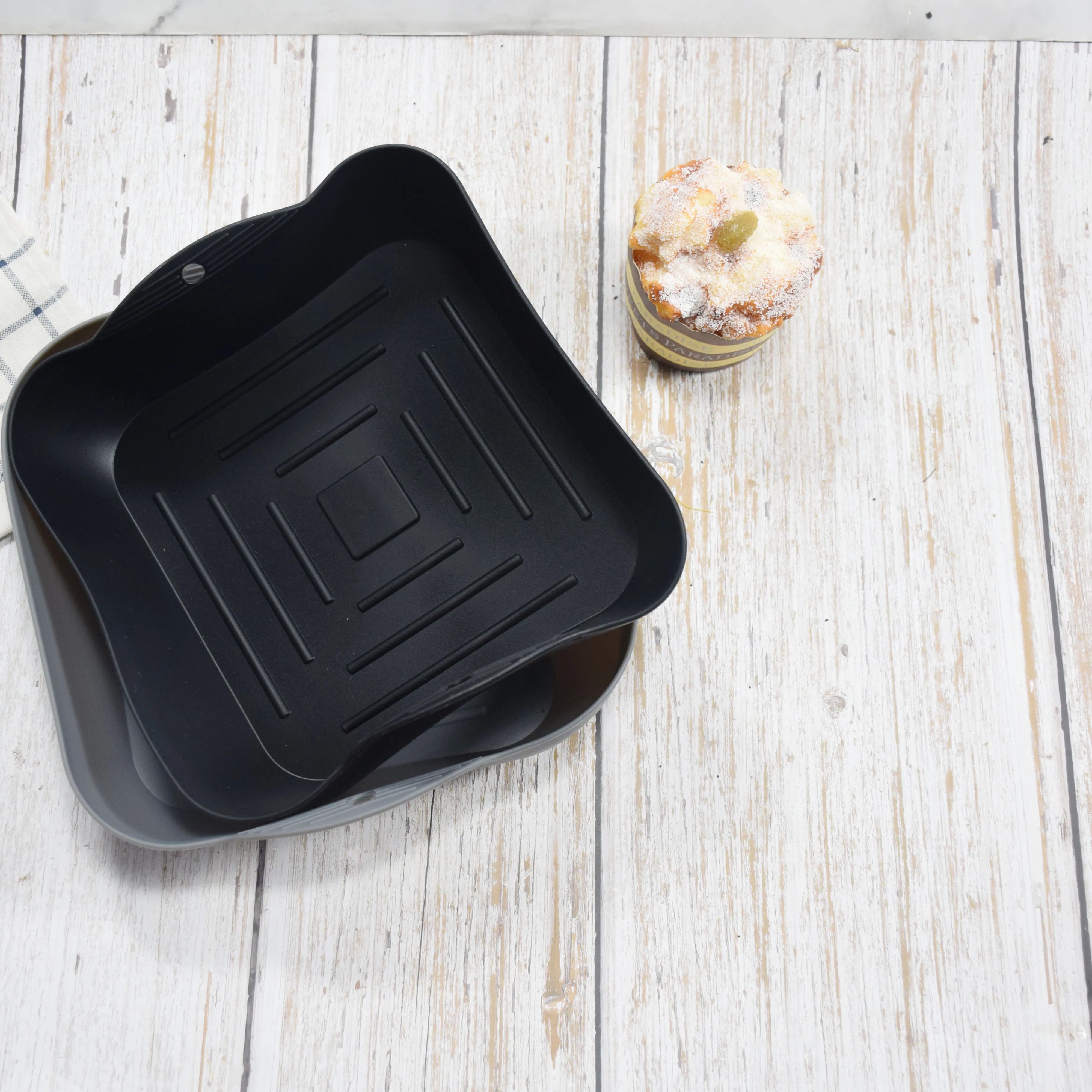 20cm Air Fryer Liners Silicone Mat Silicone Air Fryer Mats Air Fryer Silicone Pot