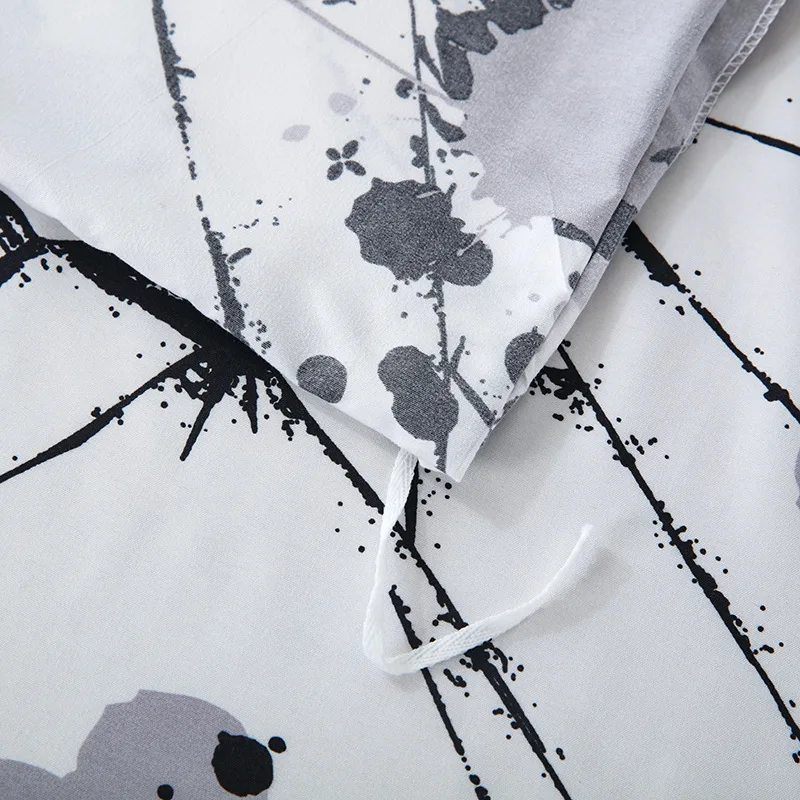 Комплект постельного белья из 100% полиэстера пододеяльник и подушка в Европейском стиле с принтом комплект трех или четырех предметов большого размера