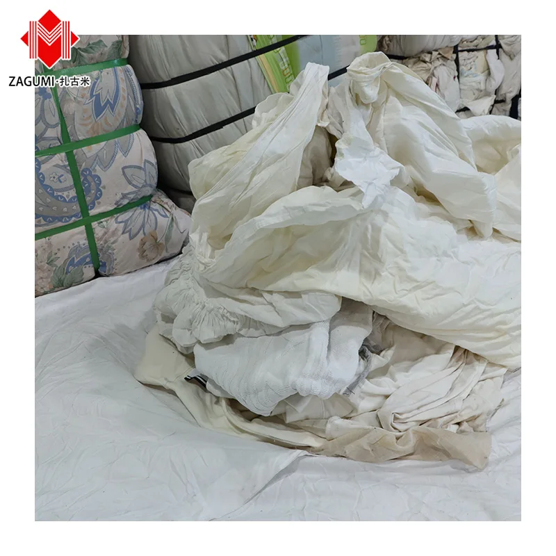 Cloth Used Bed Sheet Wholesale Mutilated Cotton Rags Clips
