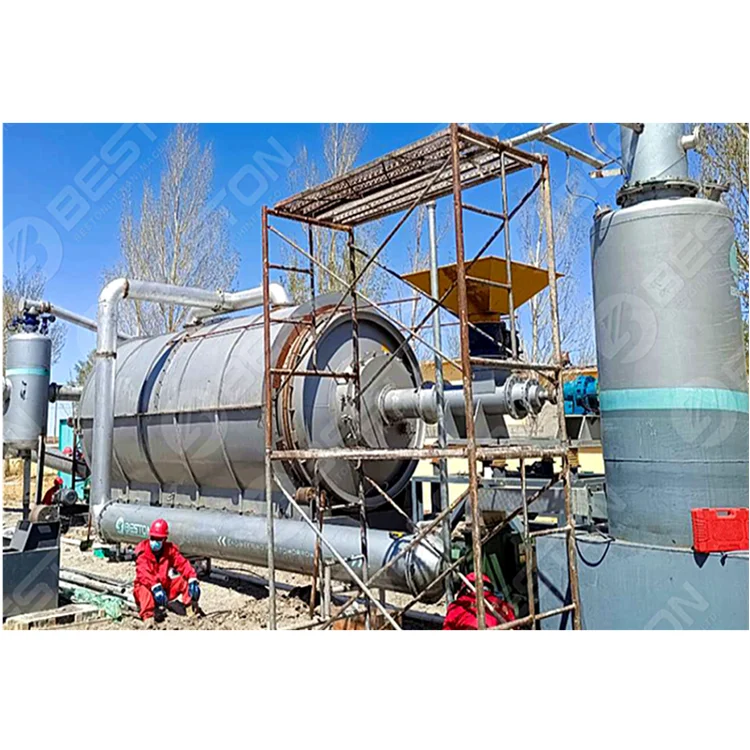 Beston Group Small Pyrolysis Reactor Waste Tyre Pyrolysis Plant