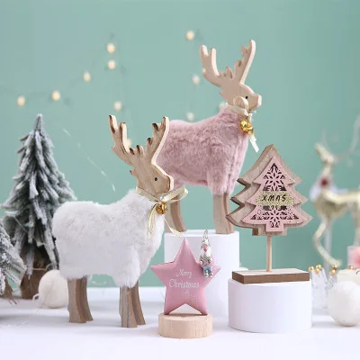 Рождественские украшения в скандинавском стиле INS Elk идеально подходят для розовых девичьих сердец для украшения рождественских подарков