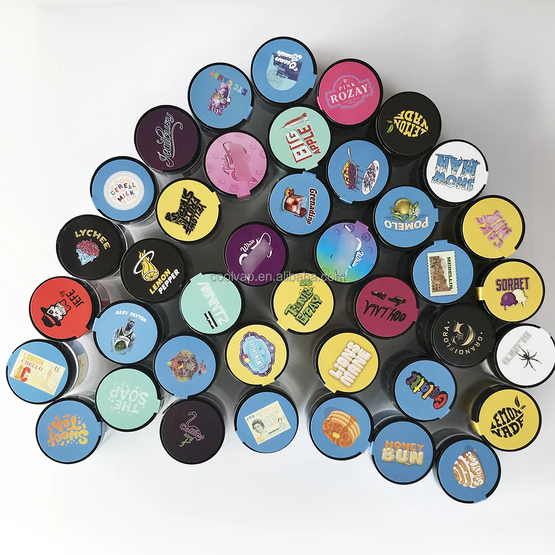 
Custom 79 Designs Jungle Boys Cookie Air Tight Smell Proof Pet 2oz 3.5g Clear Plastic Jar With Stickers For Weed Flower Dry Herb 