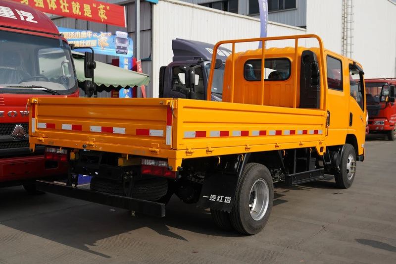 China brand FAW Diesel cargo truck 4x2 double cabin