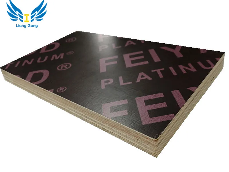CHINA LIANGGONG 1220x2440mm Black Film Faced Plywood Construction Formwork Phenolic board 18mm/21mm thickness