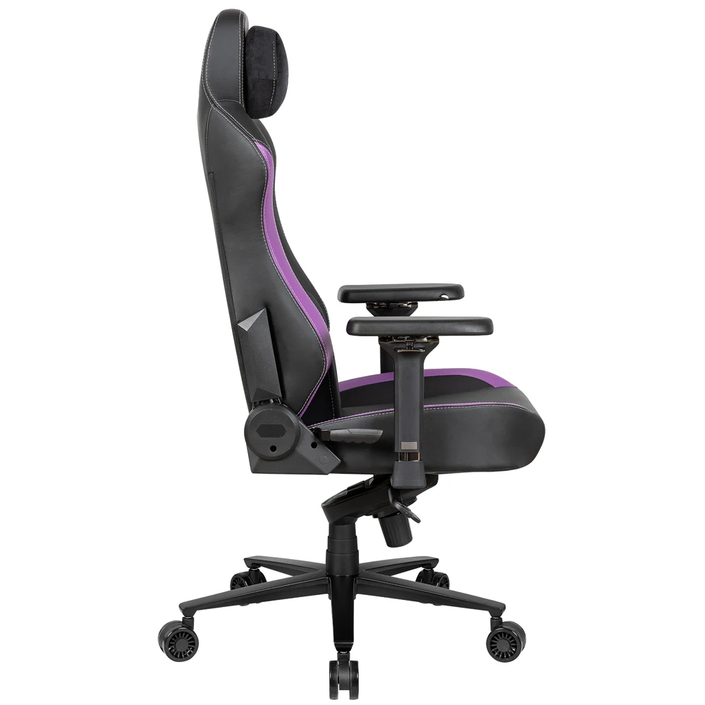 Wholesales customize high back racing adjustable leather ergonomic purple swivel gaming chair