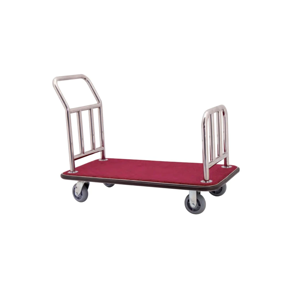 Hotel Lobby Service Luggage Trolley without Hanging, Baggage Cart OEM Custom Manufacturer Wholesale
