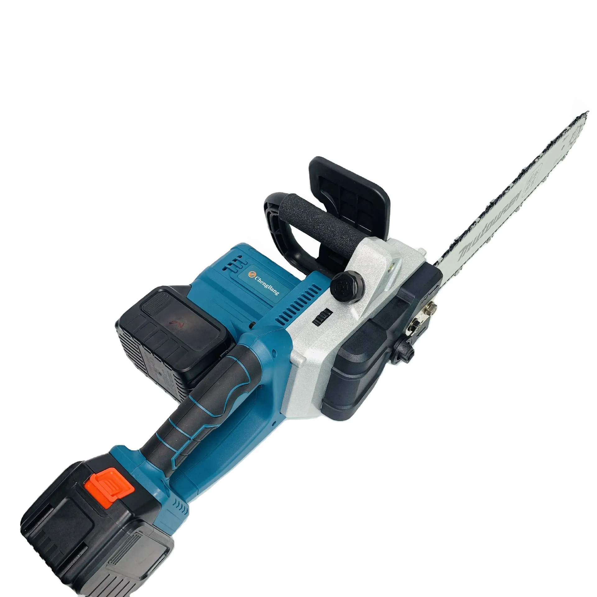 16 inches Portable Brushless Dual Battery Lithium Electric Chain Saw 2500W High Power Rechargeable Cordless Chainsaw For Pruning