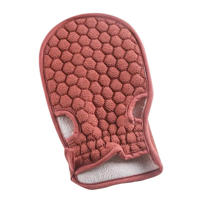 Cat Bath Glove Dog Exfoliating Scrub Shaped Yarn Baby Shower Double Sided Soft Five Fingers Loofah Thick Bathing Gloves