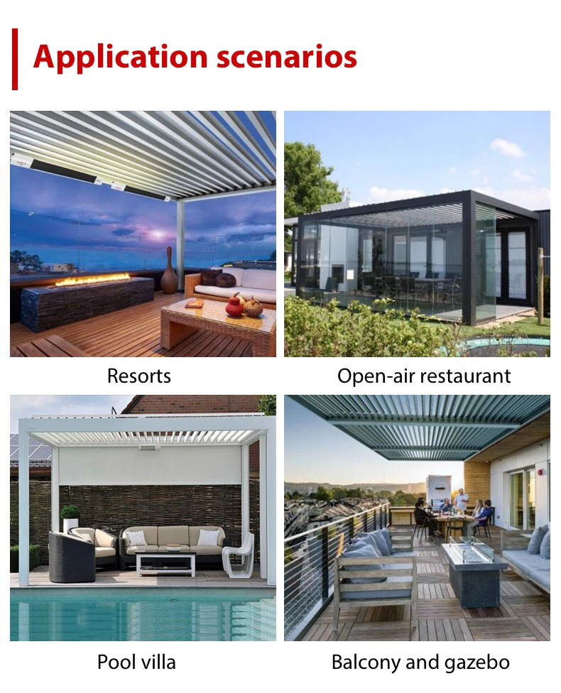 Lianhong  affordable  pergola gazebo outdoor for Sunshade and Rest