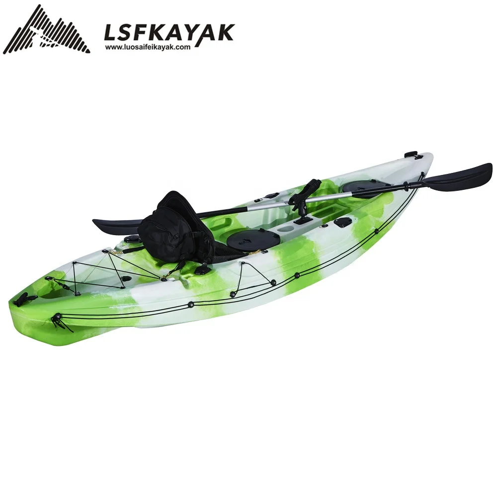 LSF Single Seat One Person 9FT Fishing Sit On Top Canoe LLDPE Plastic Kayak