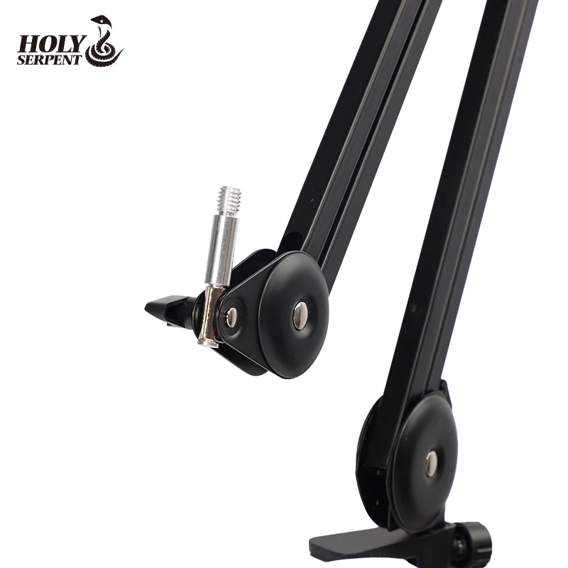 Металлический Прочный Портативный Гибкий конденсаторный микрофон Arm Mic Stand 3/8 "до 5/8" винтовой адаптер