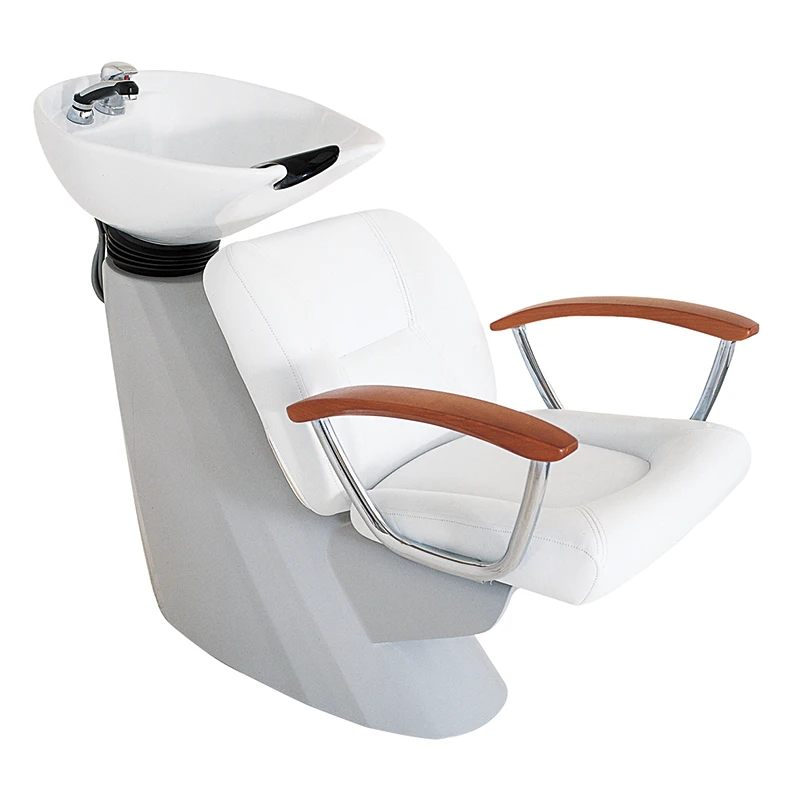 Hair salon furniture backwash unit hair wash chairs head washing bed black shampoo chair