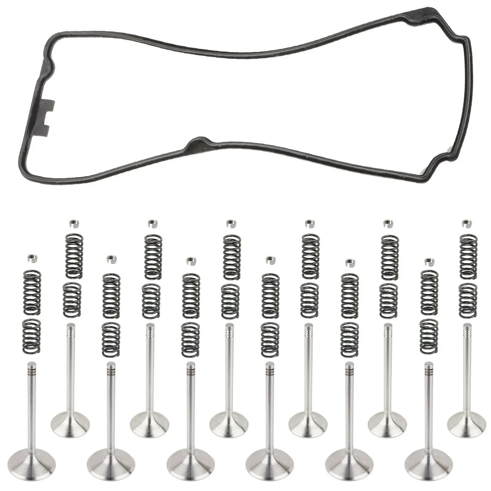 Cylinder Head Intake Exhaust Valve Kit for Seadoo GTX 155 215 230 260 300 4-Tec