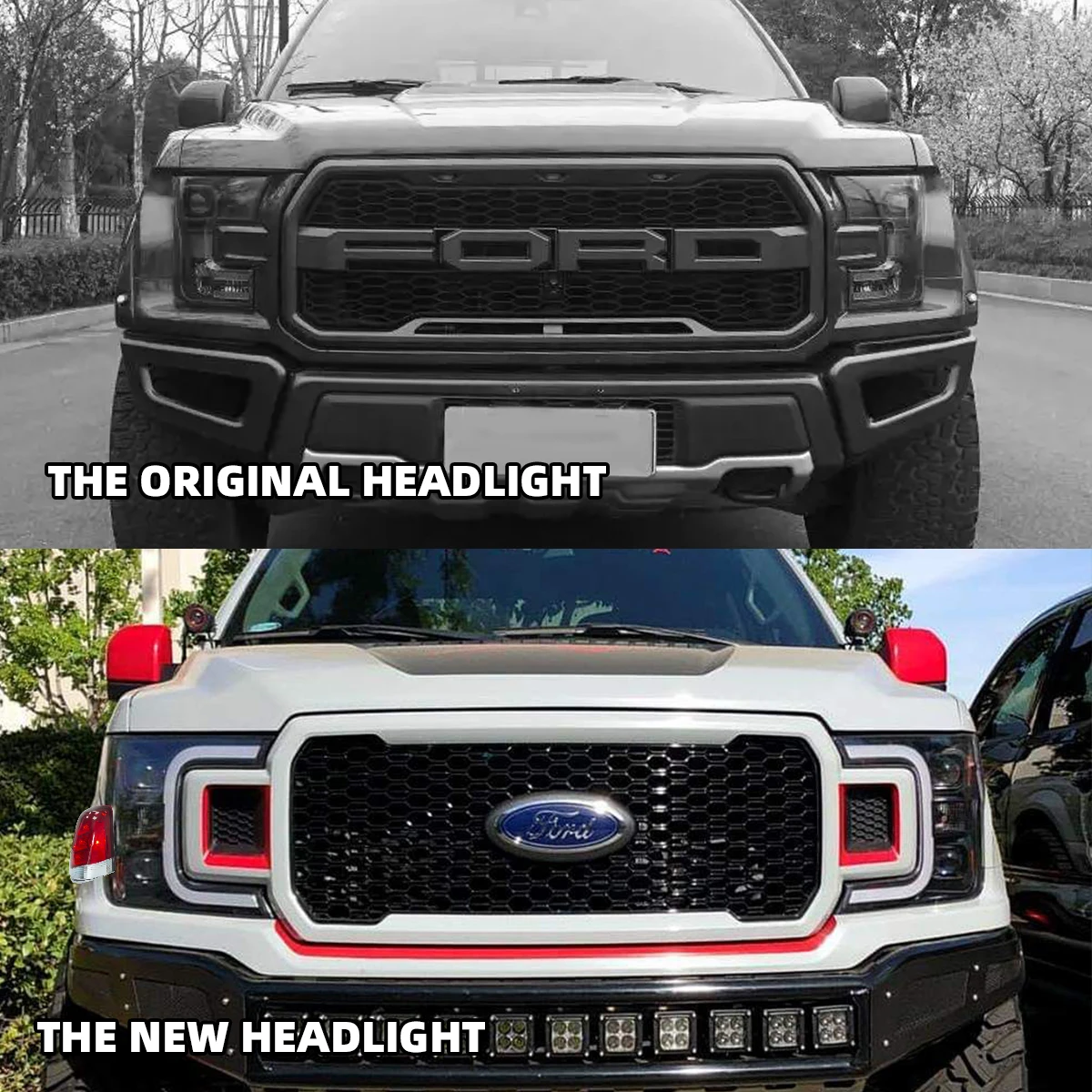 Eagle eyes 2018 f150 headlights  for Ford Raptor 2018 F150  F-150 car headlight modified front light