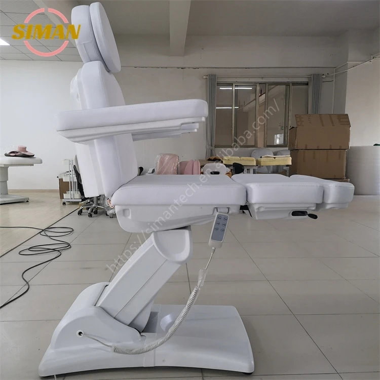 Siman Modern Beauty Furniture Table Salon Beds Electric Lifting Mechanism Chair Bed with Rotation Function 4 Motor for Spa