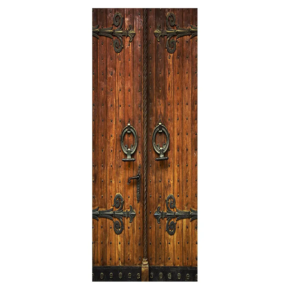 
3D Vintage art door home Pvc Self-adhesive Waterproof Sticker 