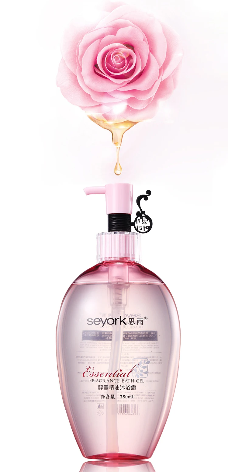 
Seyork Rose Essential Oil Natural fragrance body shower gel 750ml/Body Shower gel in bulk 