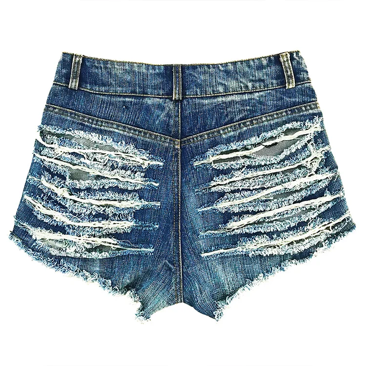 New Ripped Hole Denim Shorts Sexy American Jeans Shorts Women