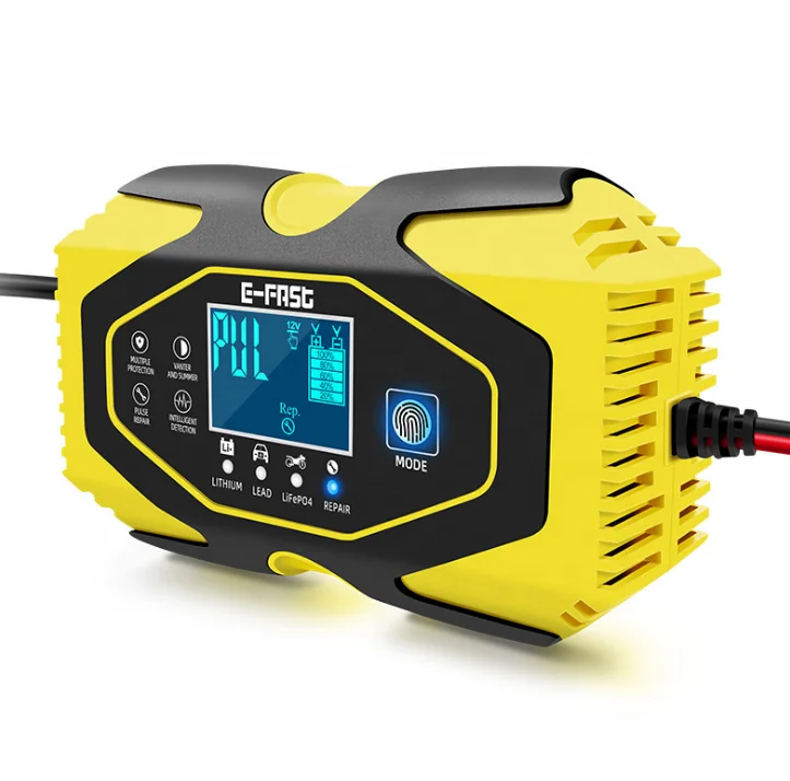 12V6A-24V3A автоматический импульс Ремонт Зарядка аккумулятора устройство литий свинцово-кислотной LiFePo4 батарея зарядное устройство для автомобиля мотоцикла