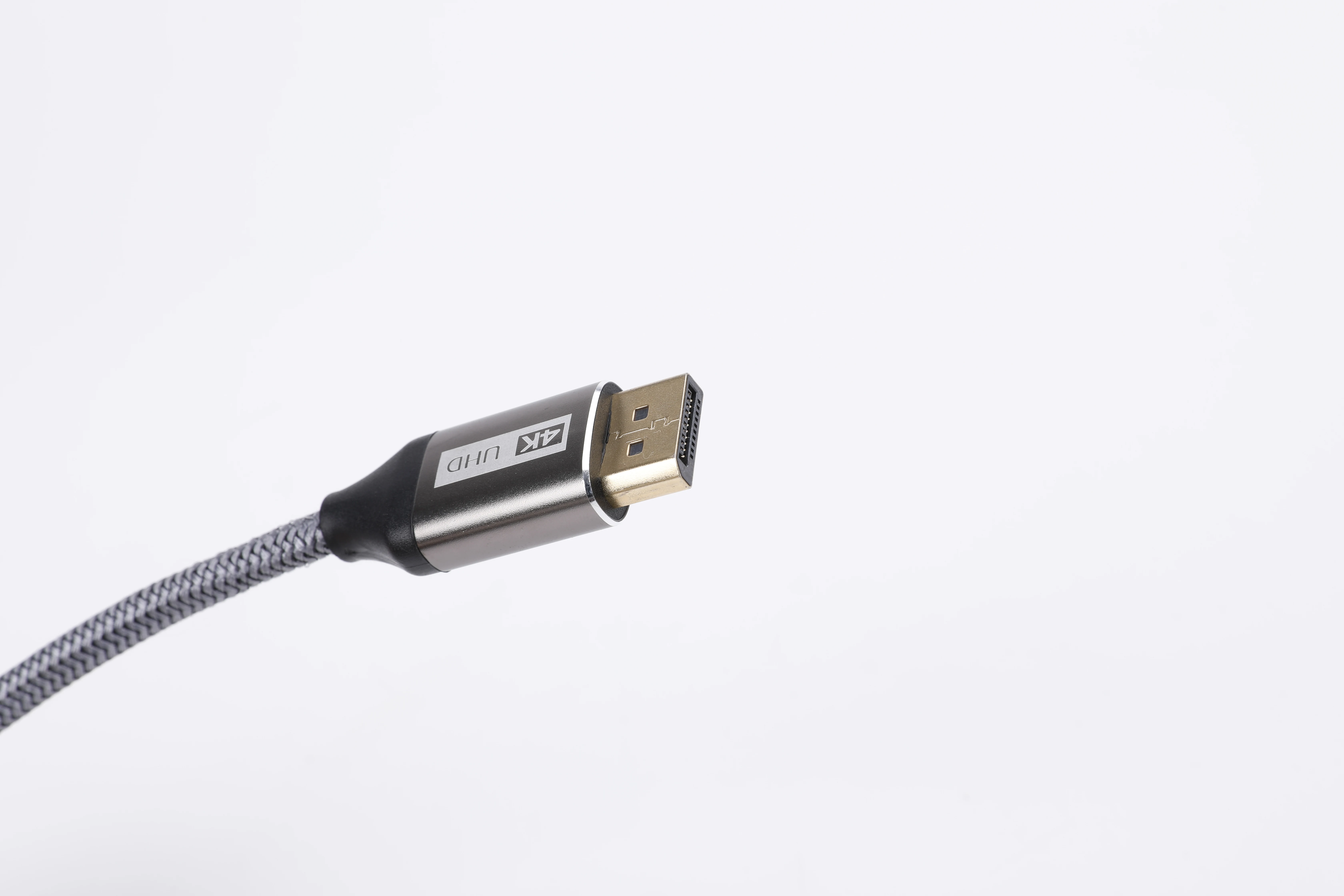 Hot Sale Gold Plated Oxygen Free Copper Black Aluminium Shell Displayport 1.4 Male to Male Monitor 8k Cable