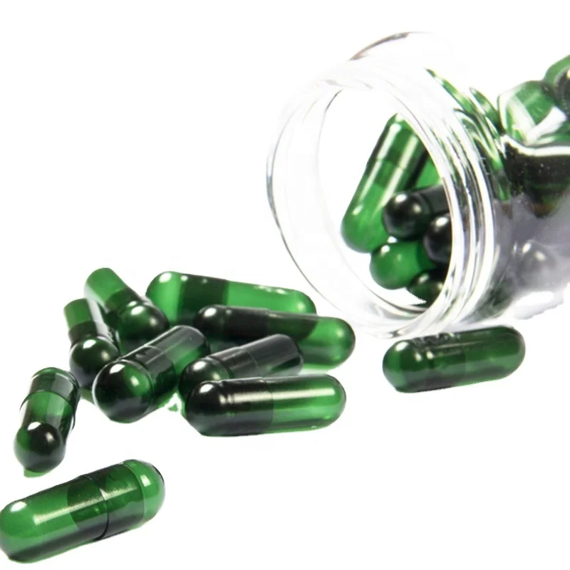 Hot Sale Hpmc Chlorophyll Vega Capsule Organic Quick Dissolving Empty Capsule In Health Product Trade