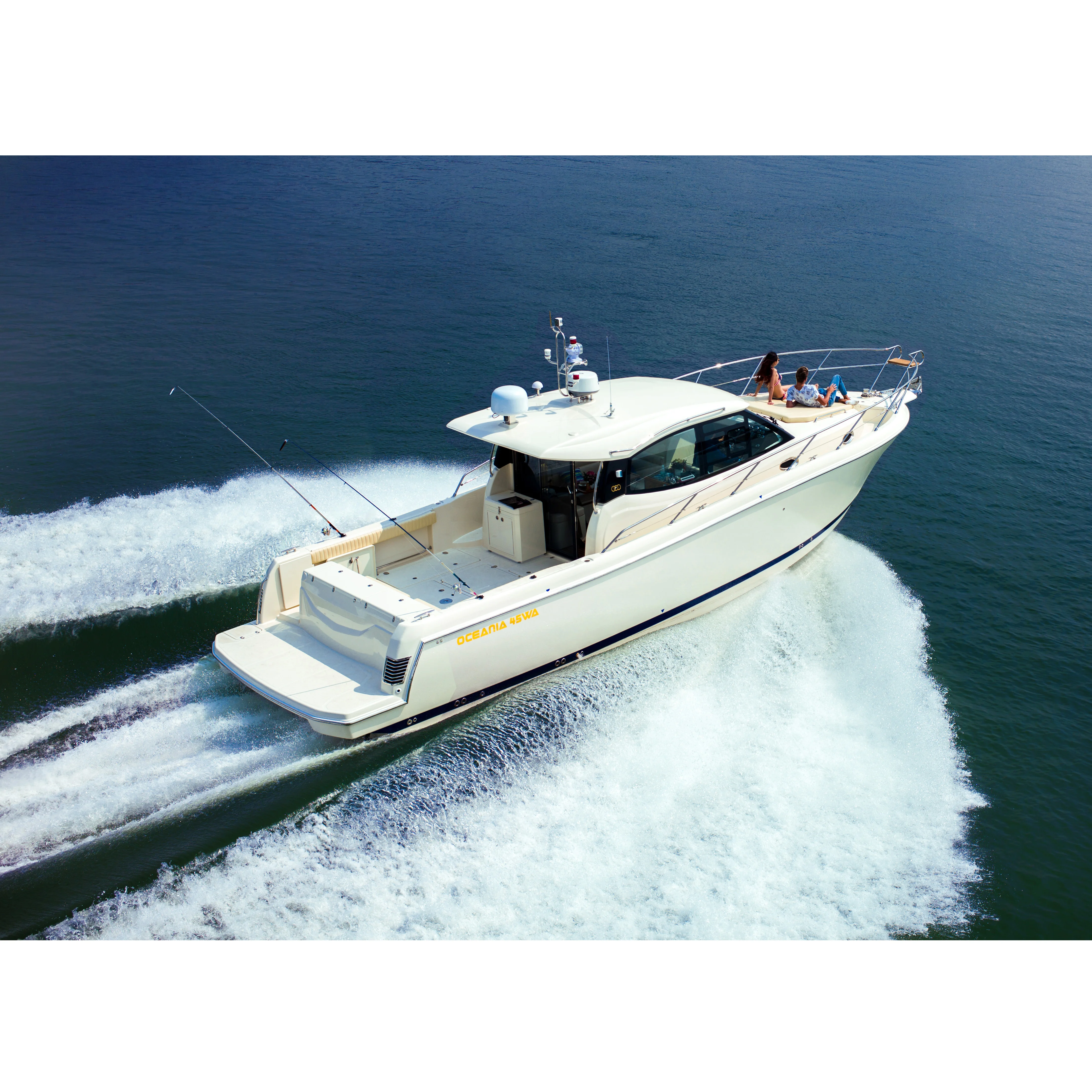 45WA Cabin Luxury High Speed Yacht Fiberglass Fishing Boat for Sale1