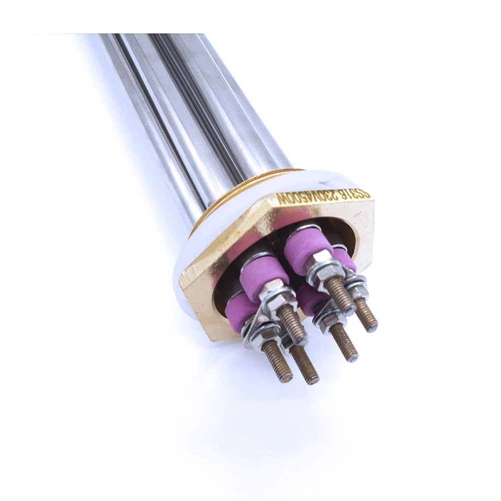 SS316 230V 4500W 3 Elements Immersion Heater for Water Tank