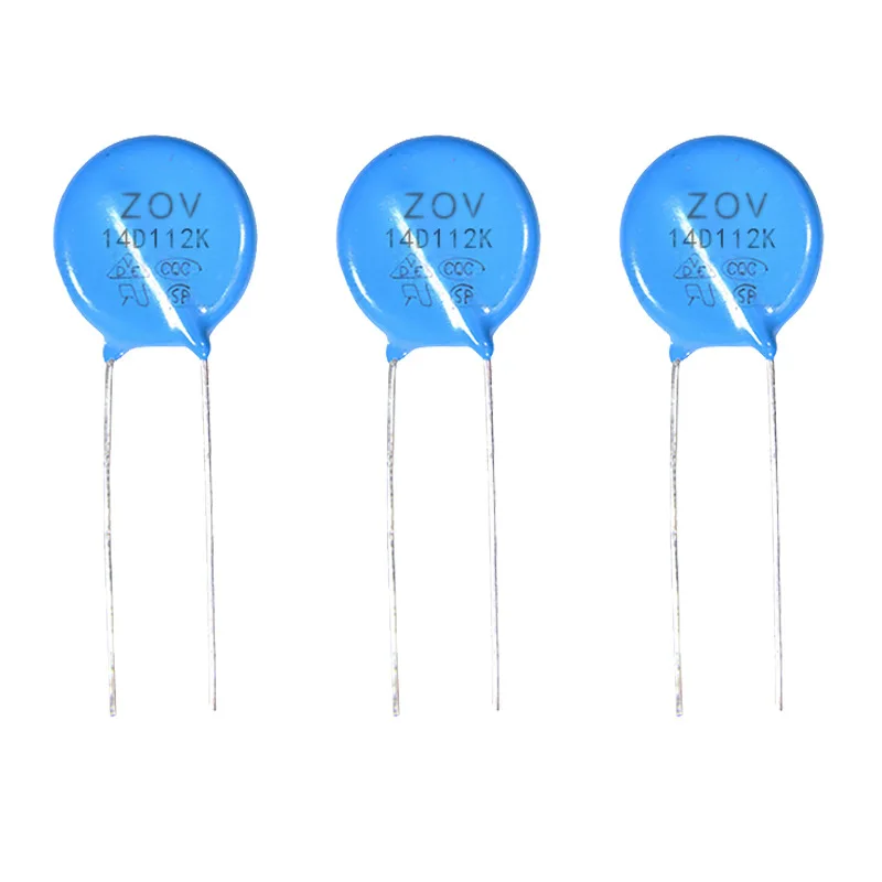 Hot Sale Free Samples Zov 14D112K Synthetic Membrane Varistor 1100V Diameter 14mm Planar lamellar Plug Resistance