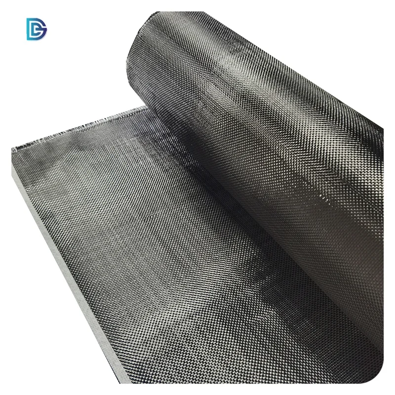 Offer Sample High Strength 240g 160g 2mm Thickness Fabrics 200gsm 12k 3k Cloth 80gsm Twill Black Carbon Fiber Fabric