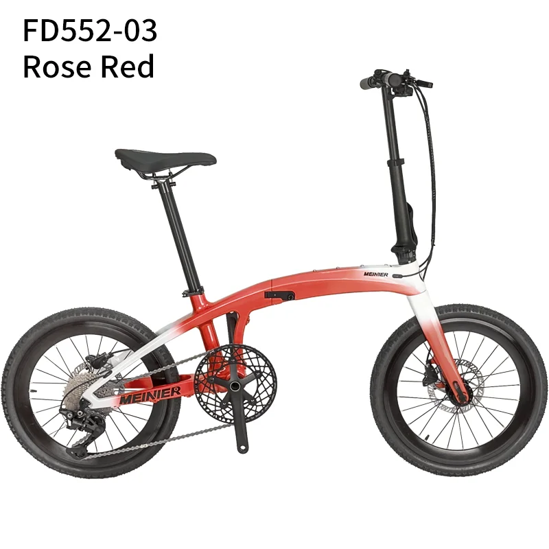 T1000  Carbon Folding Bike 20 Inch Foldable Bike 10-Speed Disc Brake Carbon Folding Bicycle