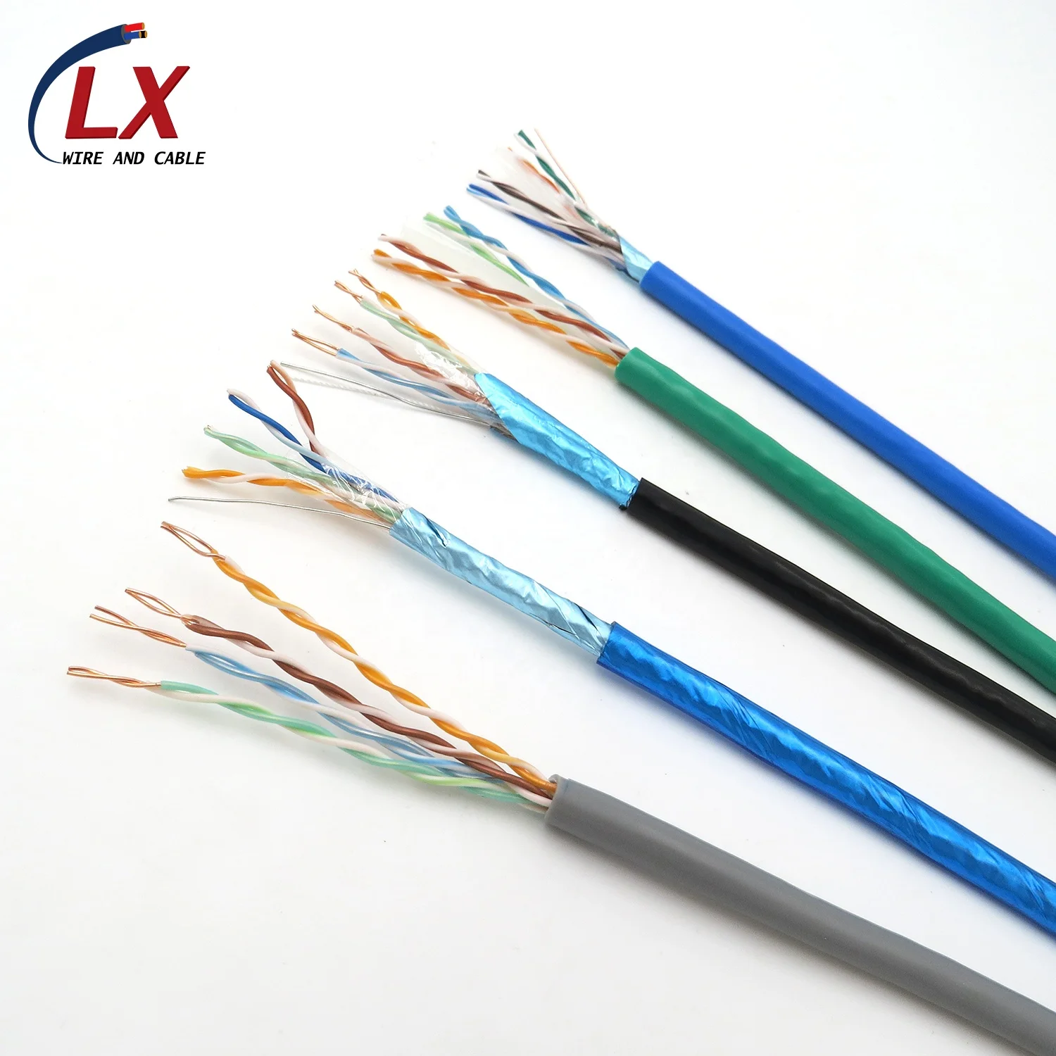 High Quality Wholesale Price Cat5e Cat 5e 24AWG COPPER UTP STP FTP SFTP INDOOR PVC Jacket Network Ethernet Lan Cable