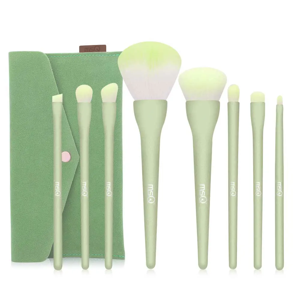 MSQ 8pcs candy house makeup brush set daily makeup brushes private label colorful Cosmetic Tool With Bag