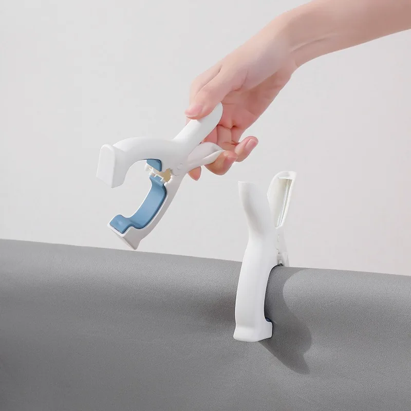 Large Windproof Cloth Drying Holder with Clothes Clips Quilt Clamp Hanging System