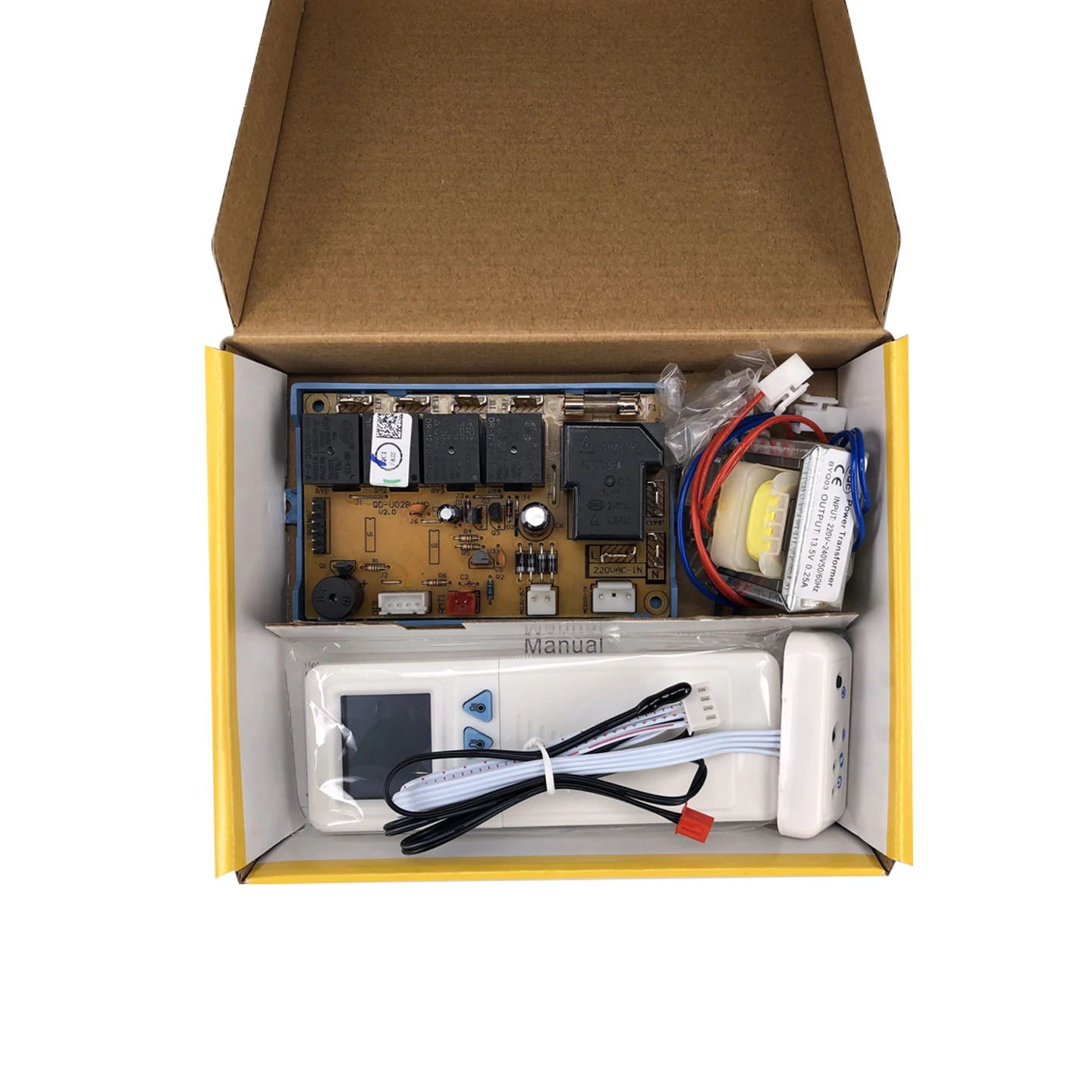 QUNDA QD-U02B +(M), универсальная печатная плата для кондиционера, запасные части, контроллер, автоматический старт, плата для кондиционера