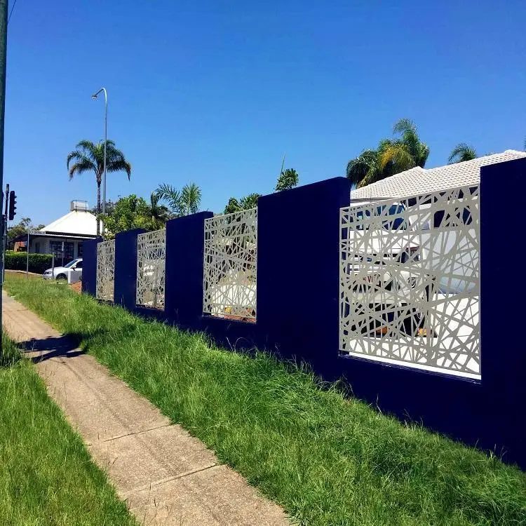 Индивидуальные панели для экрана с лазерной резкой, наружный декоративный металлический экран, перегородки для ресторана, металлический лист из нержавеющей стали