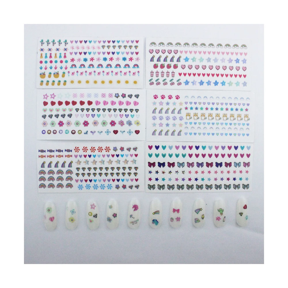 Free Sample Customized Wholesale Designer Adhesive Nail Sticker For Nails Art