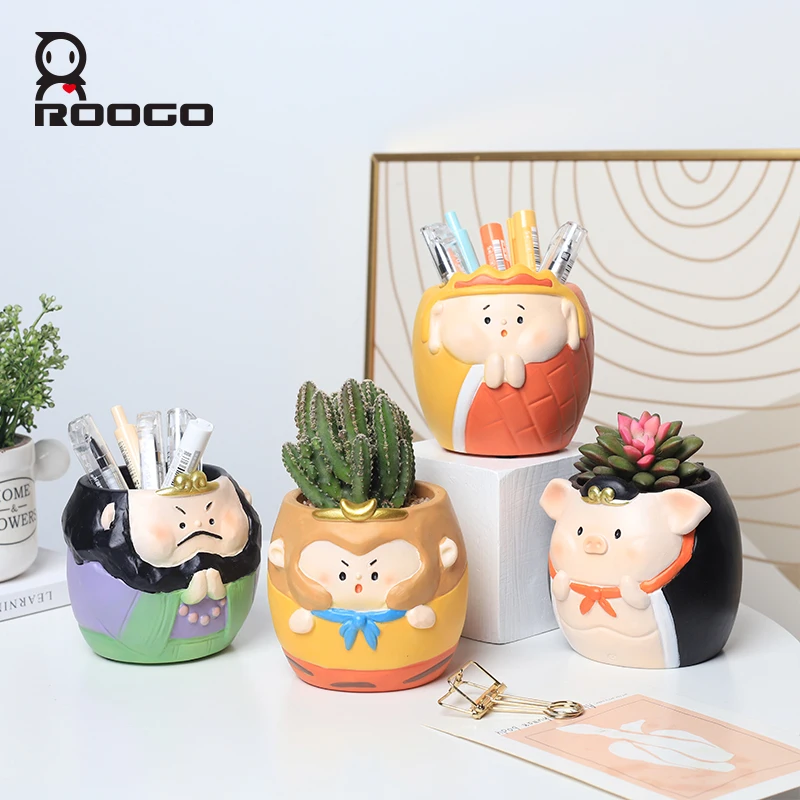 Roogo Bajie Wuneng Китайский миф милый многофункциональный чехол для кастрюли и зеленого растения украшение гостиной подарки школы