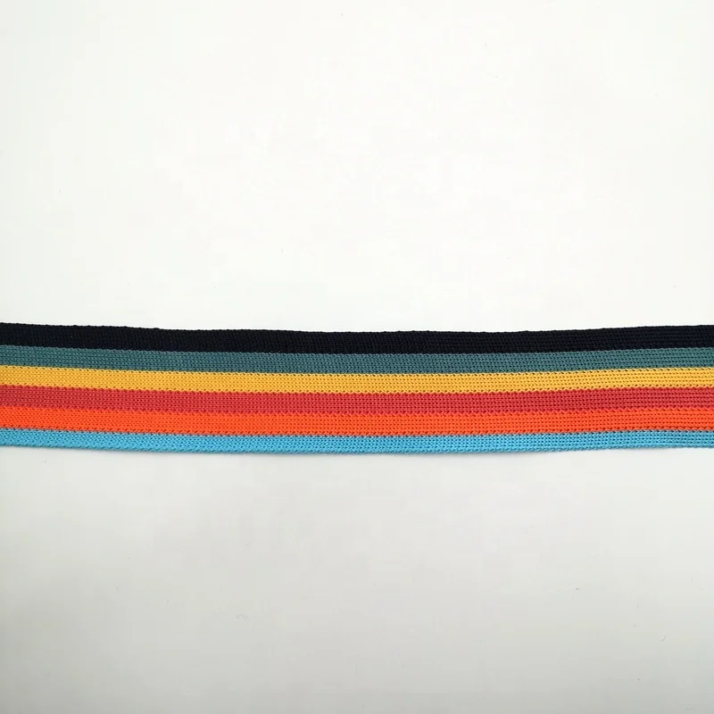 Factory supply custom stripe polyester 25mm polyester printed webbing