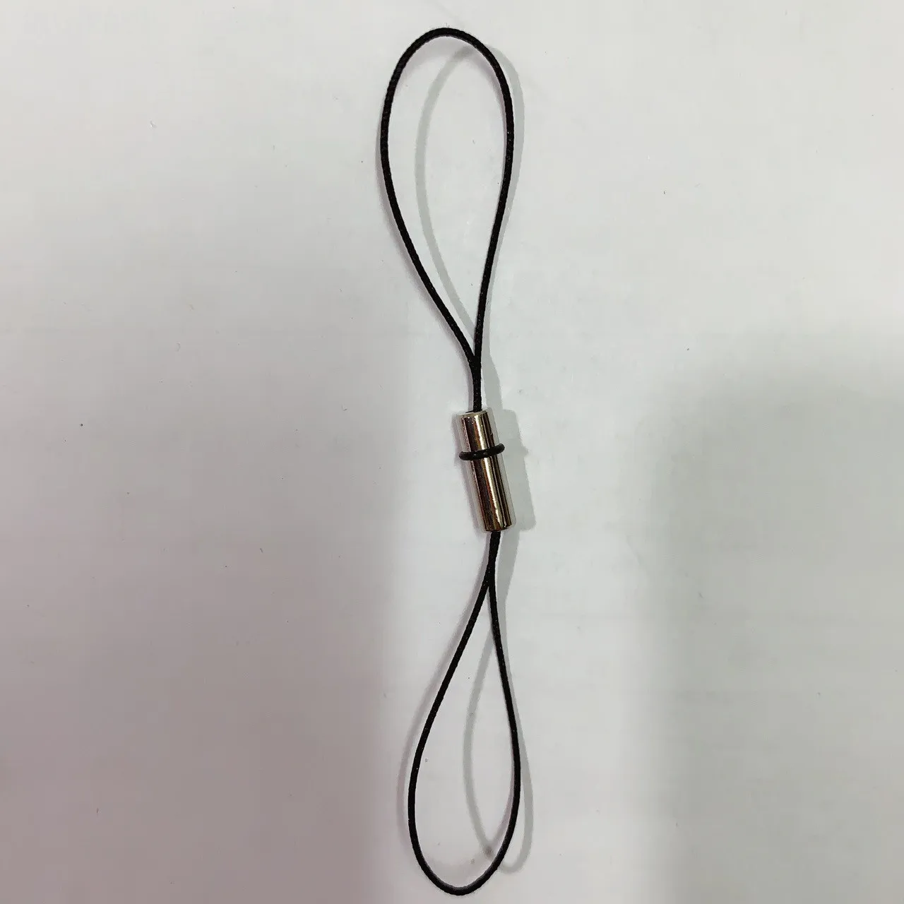 Detachable double rubber leather lanyard double side mobile phone short lanyard anti-loss small short U disk lanyard